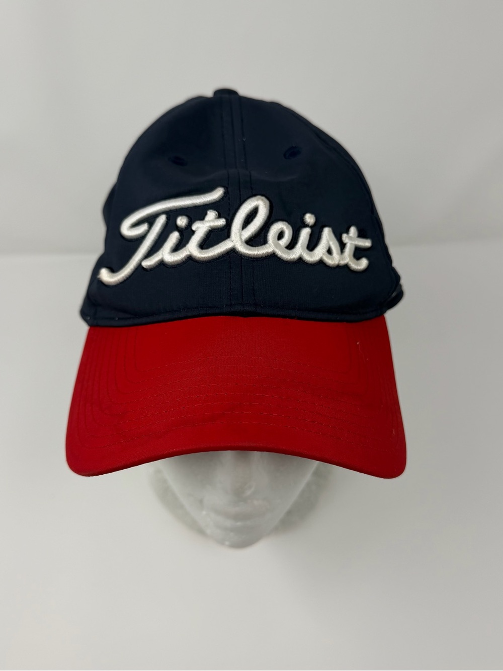 Titleist Navy Crown with Red Visor Golf Cap